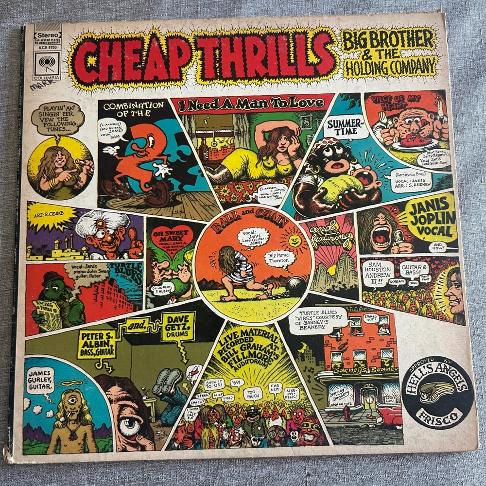 Big Brother & Holding Company Cheap Thrills Janis Joplin Vinyl LP KCS 9700